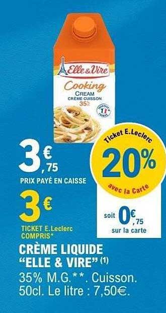 CRÈME LIQUIDE “ELLE & VIRE”