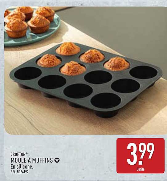 CROFTON MOULÉ À MUFFINS En silicone. Réf. 5024192