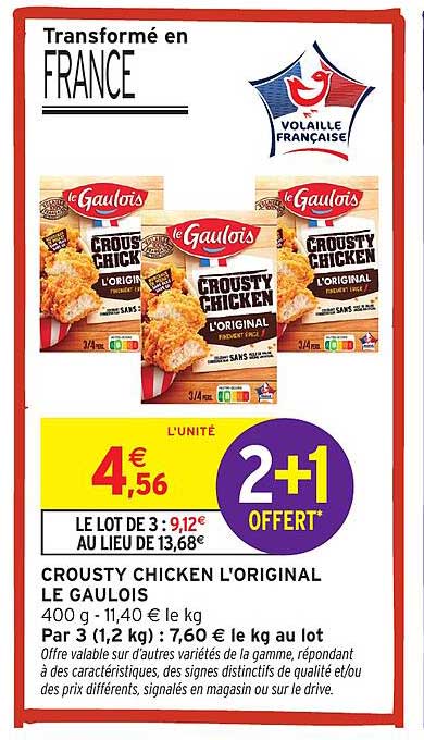 CROUSTY CHICKEN L'ORIGINAL LE GAULOIS
