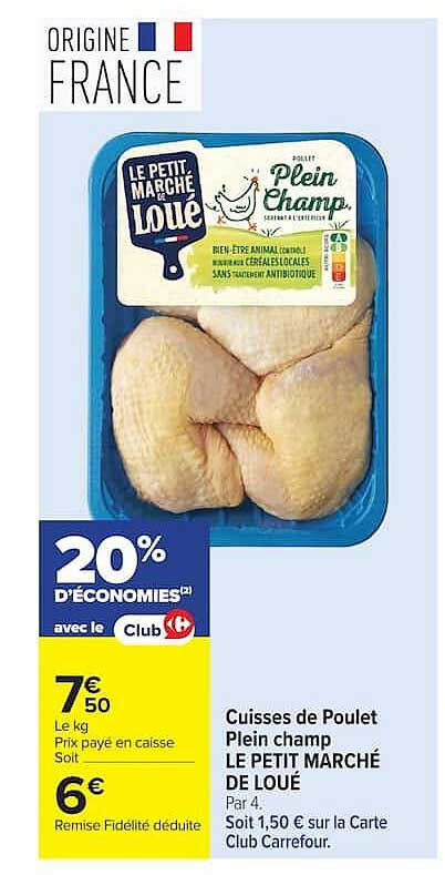 Cuisses de Poulet Plein Champ LE PETIT MARCHÉ DE LOUPÉ