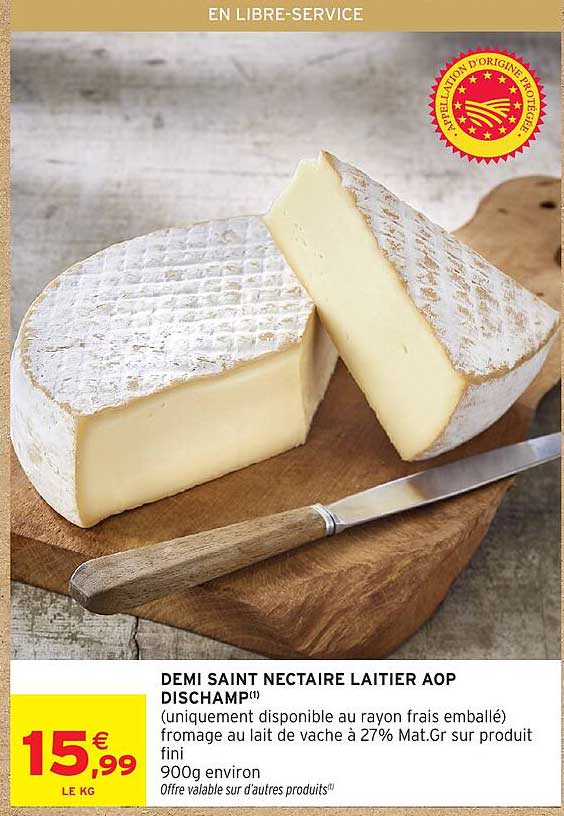 DEMI SAINT NECTAIRE LAITIER AOP DISCHAMP(1)