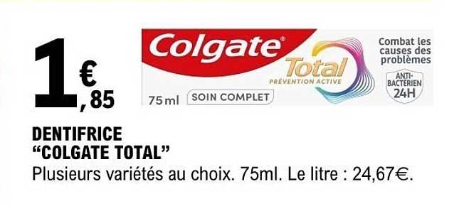 DENTIFRICE “COLGATE TOTAL”