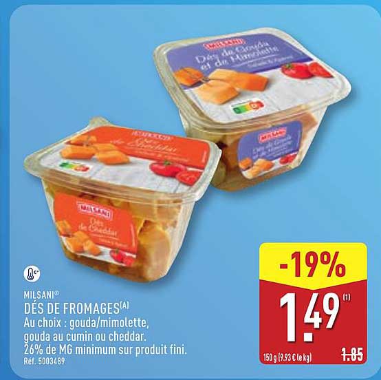 DÉS DE FROMAGES (A)
