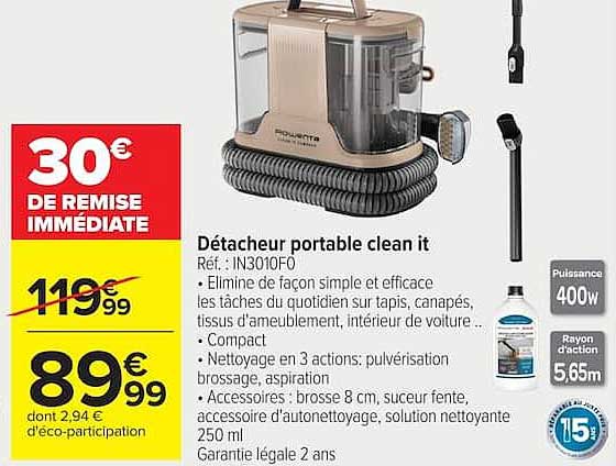 Détacheur portable clean it