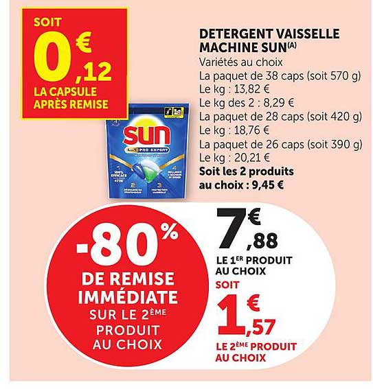 DETERGENT VAISSELLE MACHINE SUN(A)