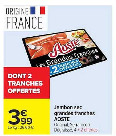 DONT 2 TRANCHES OFFERTES