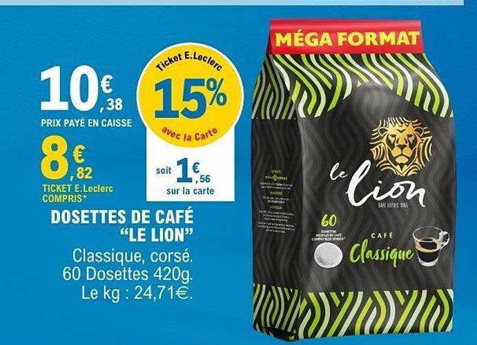 DOSETTES DE CAFÉ “LE LION”