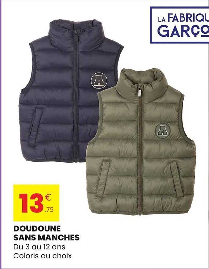 DOUDOUNE SANS MANCHES