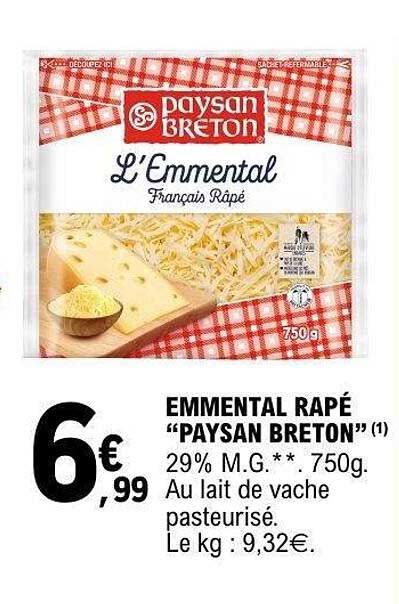 EMMENTAL RAPÉ “PAYSAN BRETON”