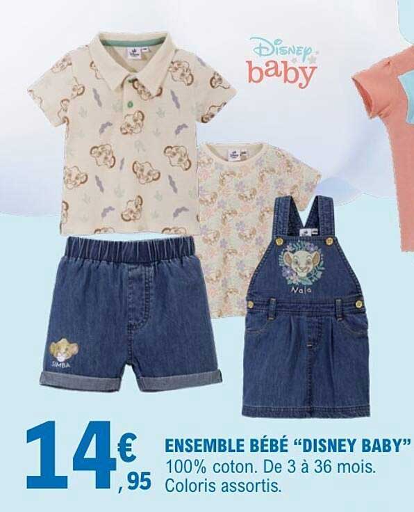 ENSEMBLE BÉBÉ “DISNEY BABY”