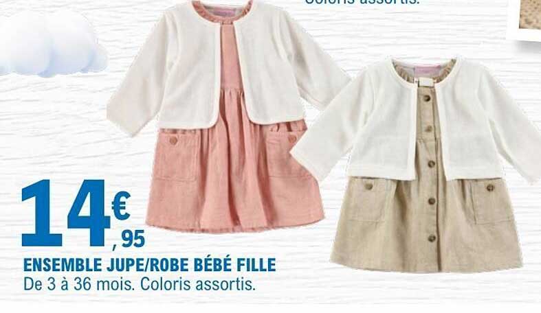 ENSEMBLE JUPE/ROBE BÉBÉ FILLE