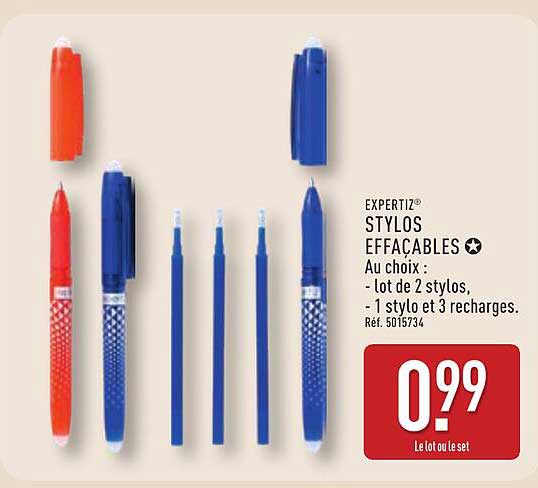 EXPERTIZ® STYLOS EFFaçables