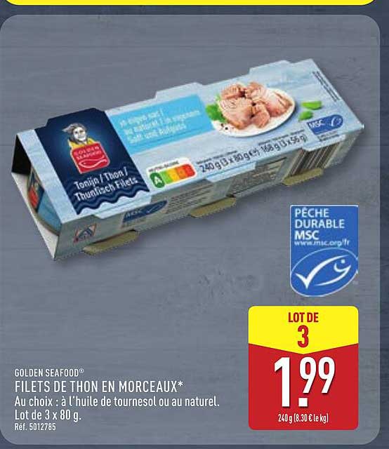 FILETS DE THON EN MORCEAUX*