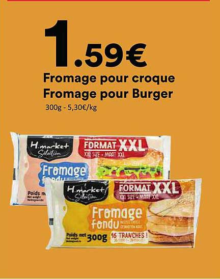 Fromage pour croque Fromage pour Burger