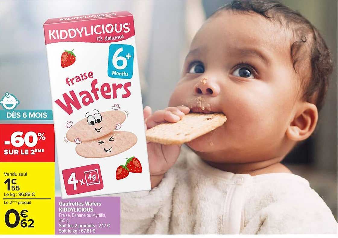 Gaufrettes Wafers KIDDYLICIOUS