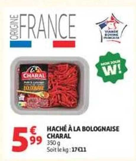 HACHÉ À LA BOLOGNAISE CHARAL