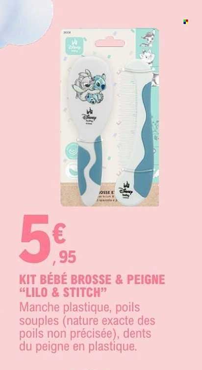 KIT BÉBÉ BROSSE & PEIGNE “LILO & STITCH”