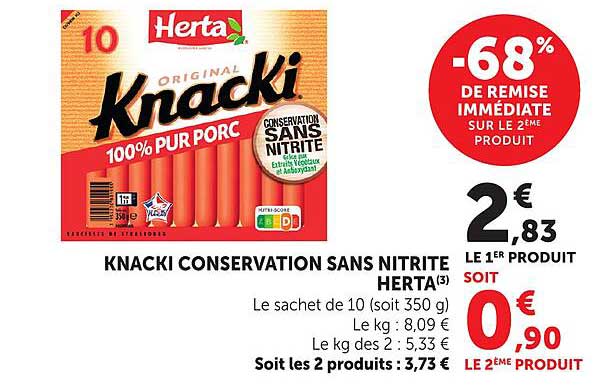 KNACKI CONSERVATION SANS NITRITE HERTA