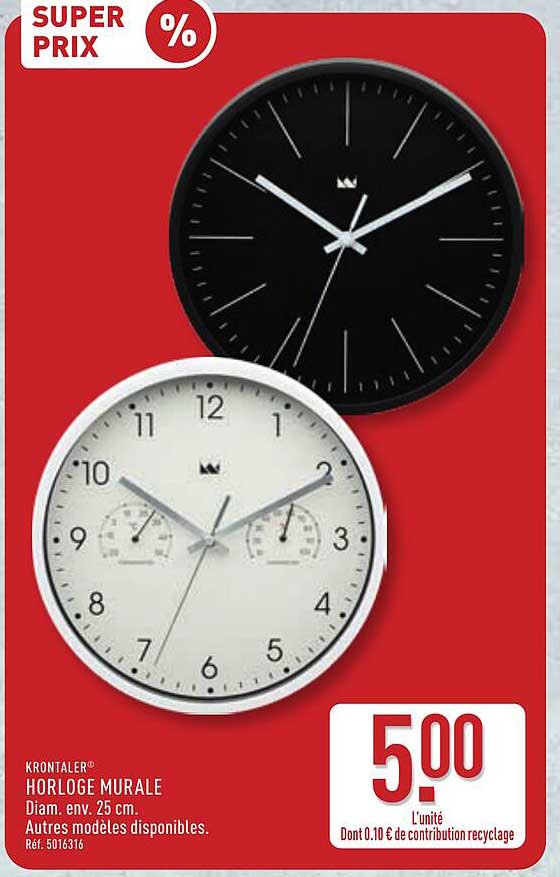 KRONTALER HORLOGE MURALE