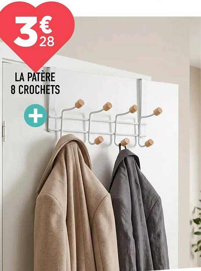 LA PATÈRE 8 CROCHETS
