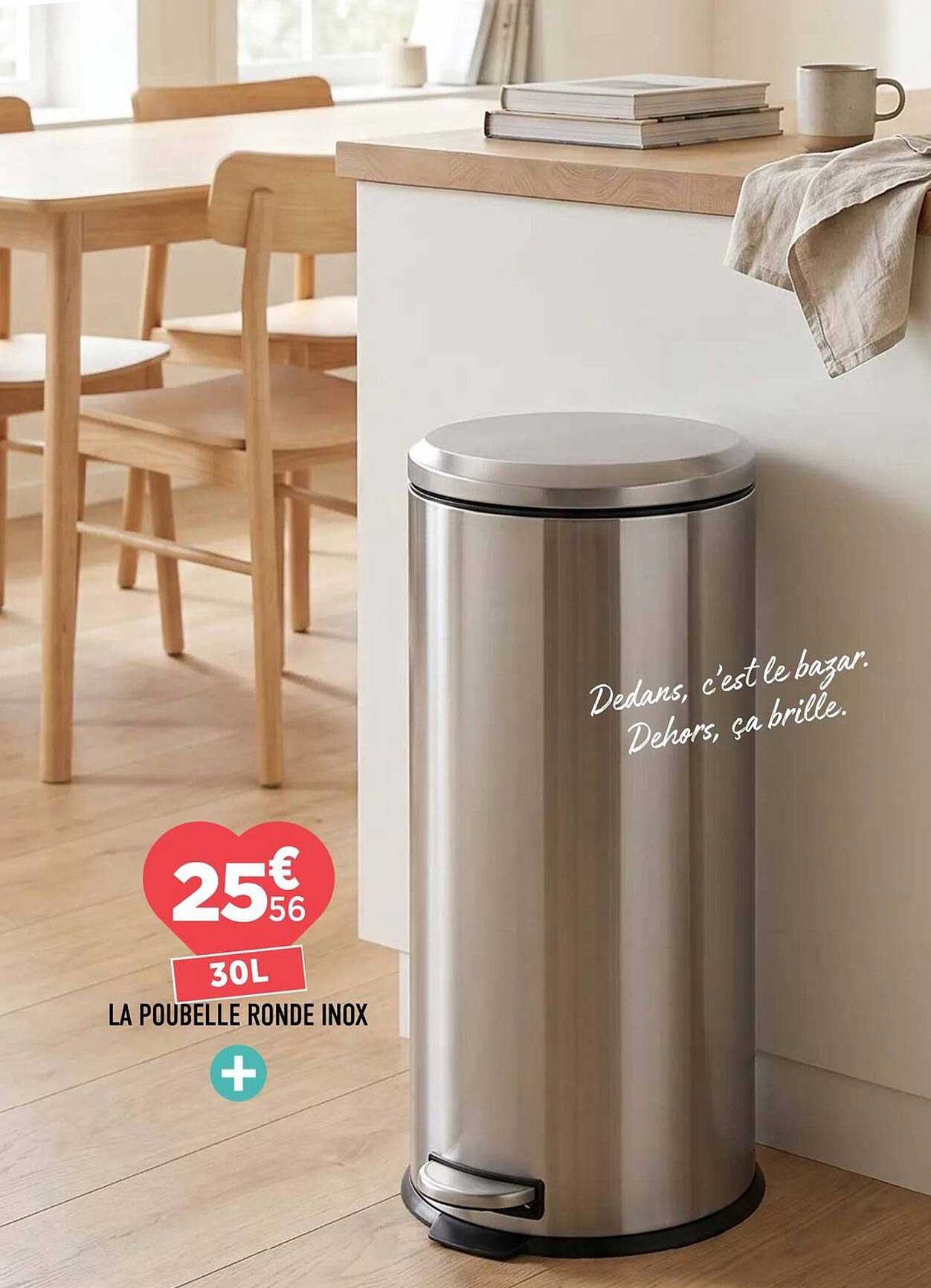 LA POUBELLE RONDE INOX