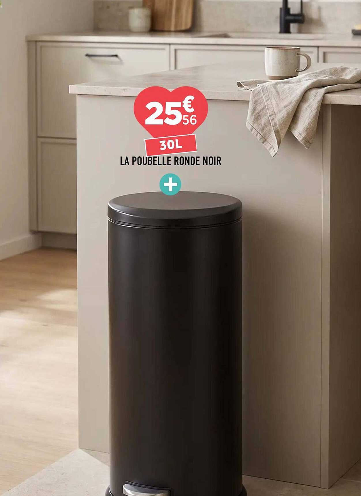 LA POUBELLE RONDE NOIR
