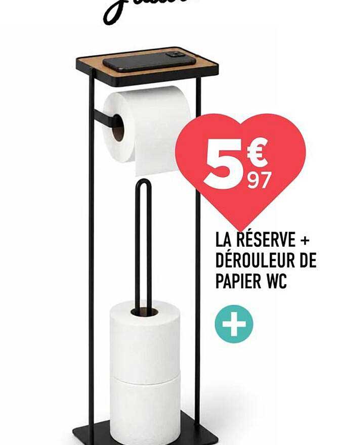 LA RÉSERVE + DÉROULEUR DE PAPIER WC