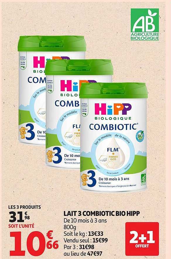 LAIT 3 COMBIOTIC BIO HIPP