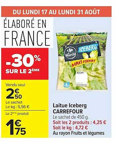 Laitue Iceberg CARREFOUR