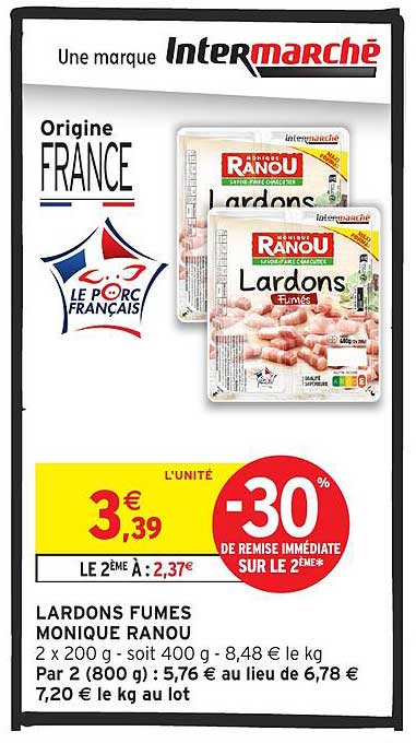 LARDONS FUMES MONIQUE RANOU