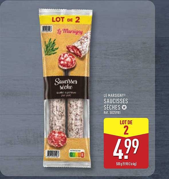 LE MARSIGNY® SAUCISSES SÈCHES