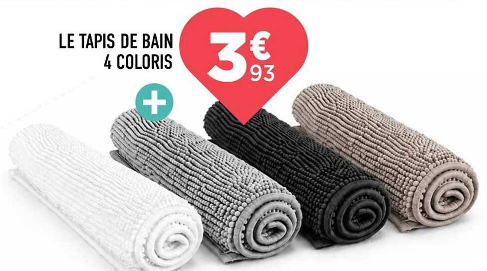 LE TAPIS DE BAIN 4 COLORIS