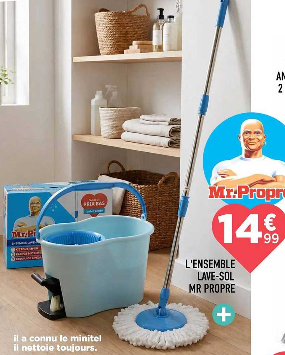 L'ENSEMBLE LAVE-SOL MR PROPRE