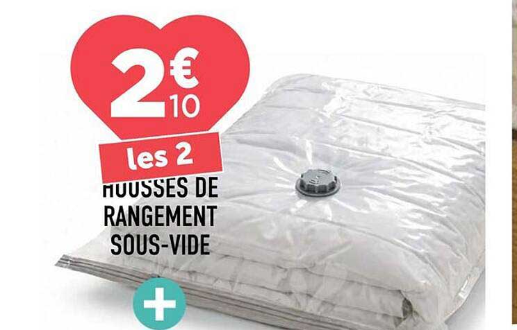 les 2 HOUSSES DE RANGEMENT SOUS-VIDE
