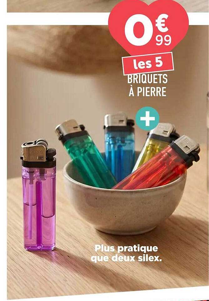 les 5 BRIQUETS À PIERRE