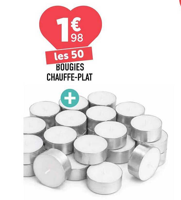 les 50 BOUGIES CHAUFFE-PLAT