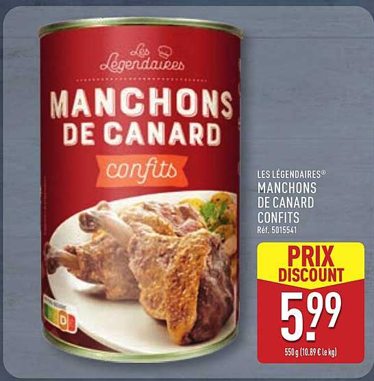 LES LÉGENDAIRES® MANCHONS DE CANARD CONFITS
