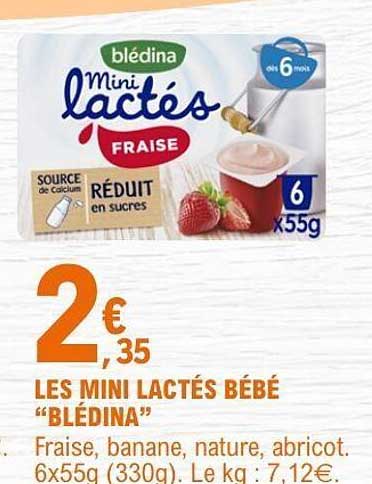 LES MINI LACTÉS BÉBÉ “BLÉDINA”