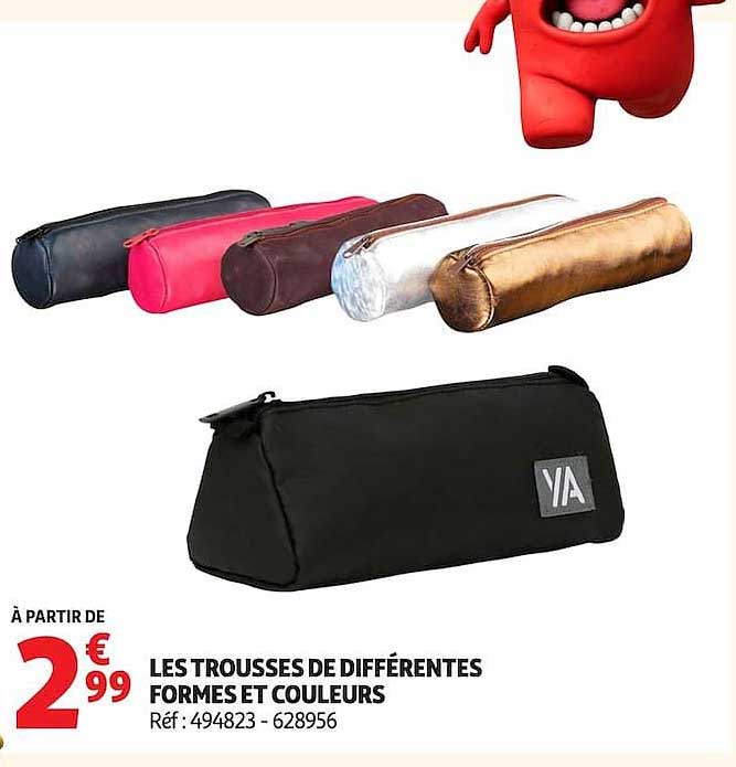 LES TROUSSES DE DIFFÉRENTES FORMES ET COULEURS