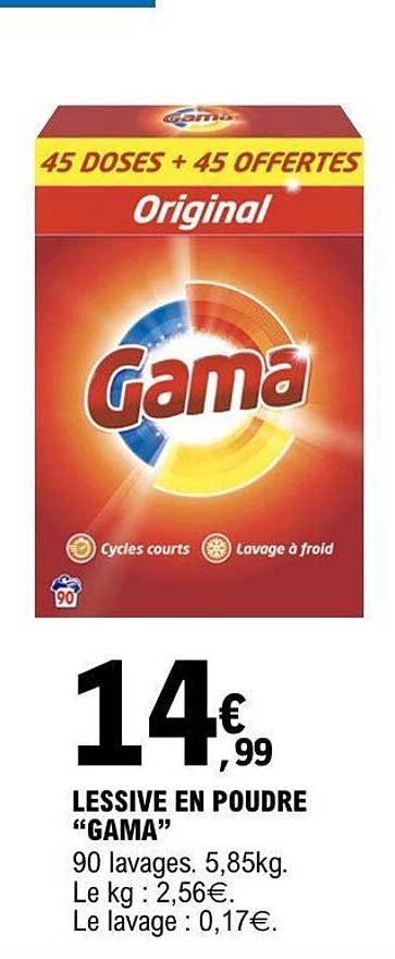 LESSIVE EN POUDRE “GAMA”
