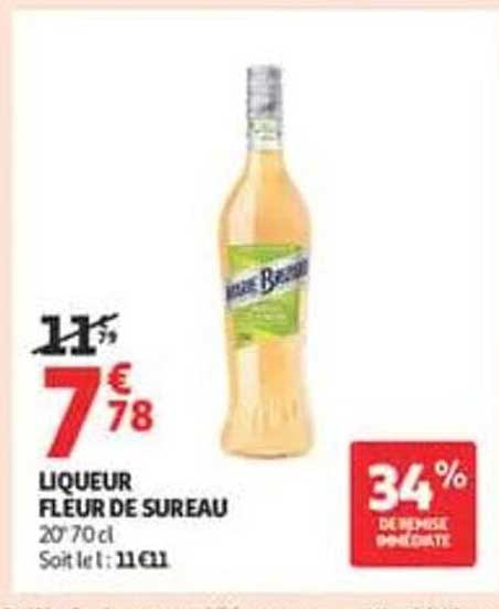 Liqueur fleur de sureau 20° 70 cl