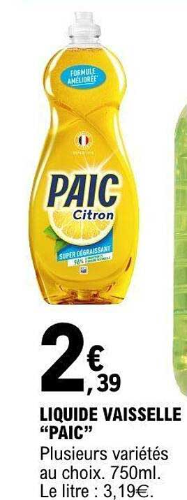 LIQUIDE VAISSELLE “PAIC”