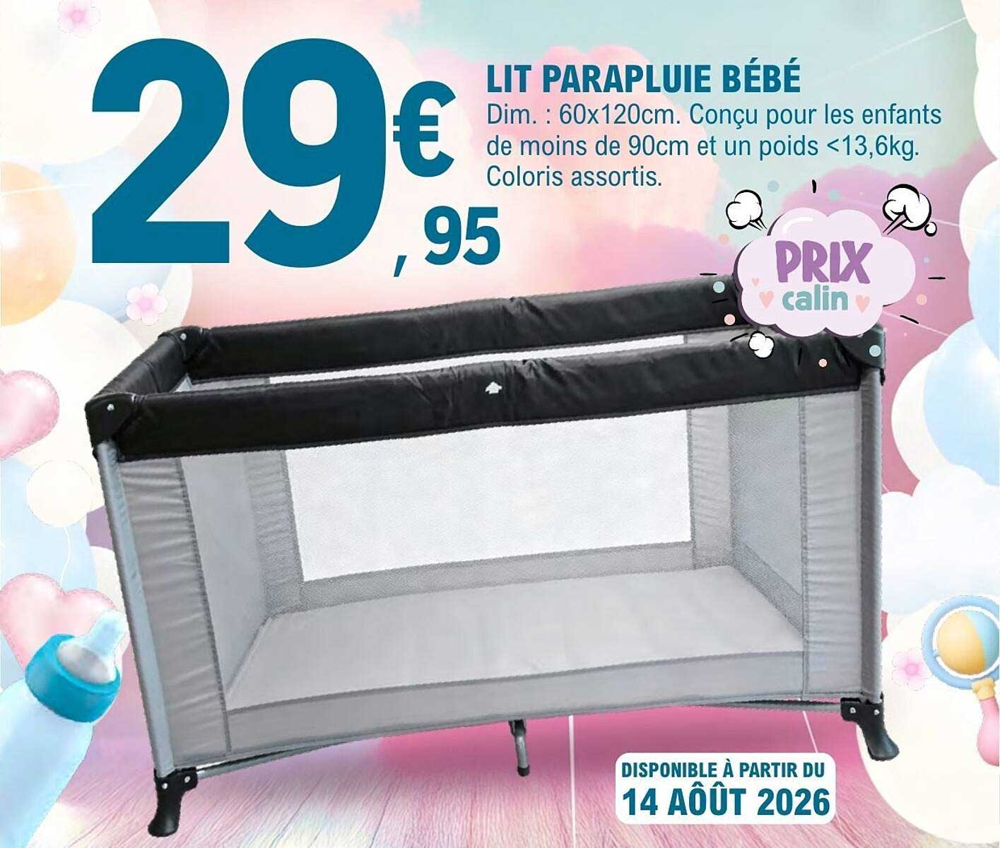LIT PARAPLUIE BÉBÉ