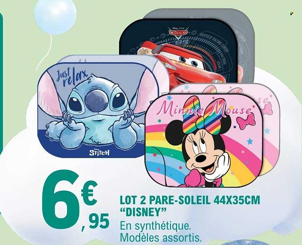 LOT 2 PARE-SOLEIL 44X35CM “DISNEY”