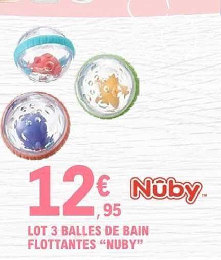 LOT 3 BALLES DE BAIN FLOTTANTES “NUBY”