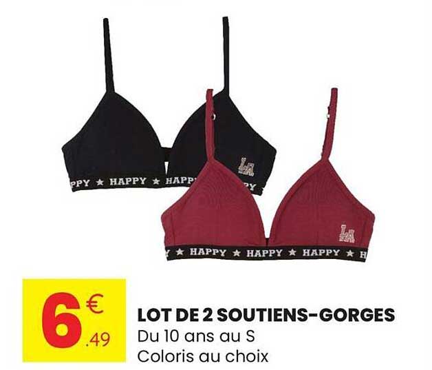 LOT DE 2 SOUTIENS-GORGES