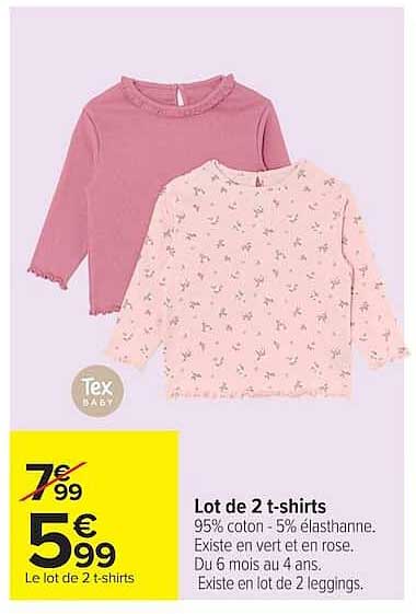 Lot de 2 t-shirts