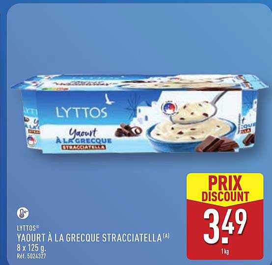 LYTTOS YAOURT À LA GRECQUE STRACCIATELLA