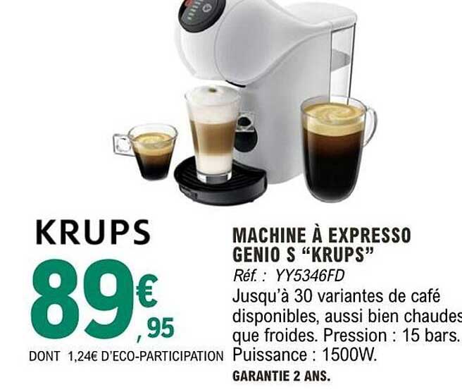MACHINE À EXPRESSO GENIO S “KRUPS”