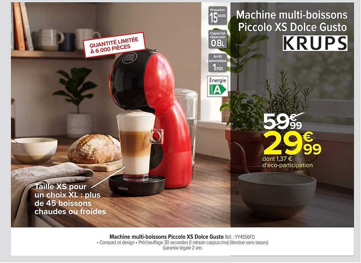 Machine multi-boissons Piccolo XS Dolce Gusto KRUPS